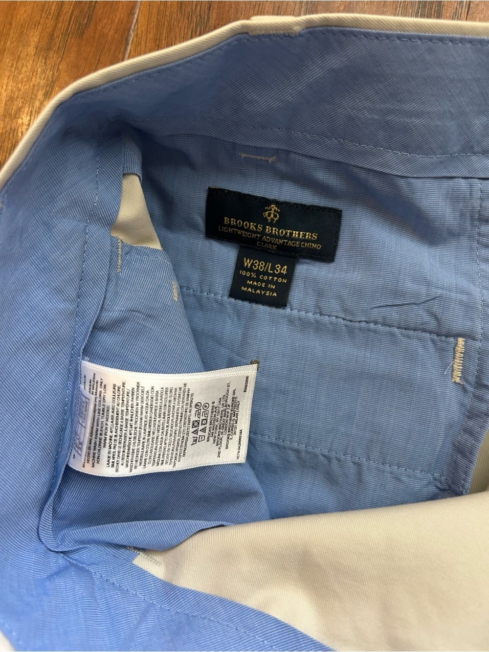 Brooks Brothers Men's Front Pleated Dress Pants 100% Cotton Pockets Luxury - Picture 4 of 12